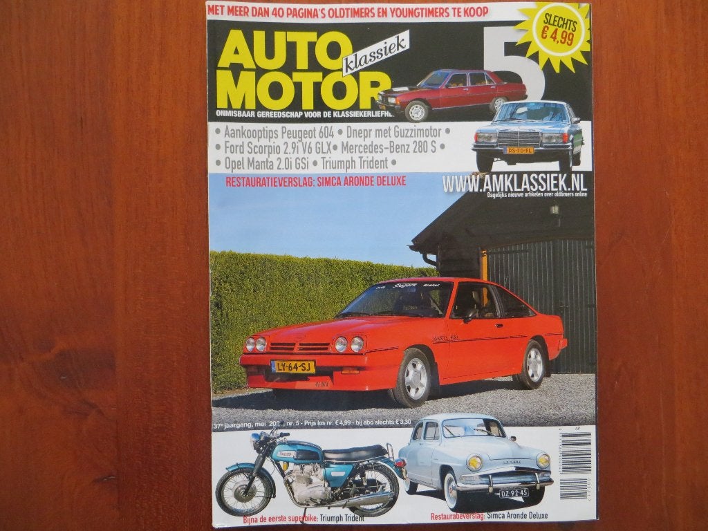 Auto Motor Klassiek 5 2021 Peugeot 604, Simca Aronde Deluxe, Boeken, Auto's | Folders en Tijdschriften, Ophalen of Verzenden, Nieuw