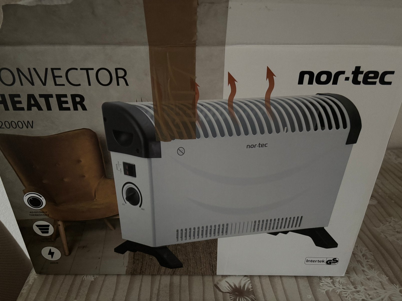 Nortec heater nieuw in doos, Ophalen