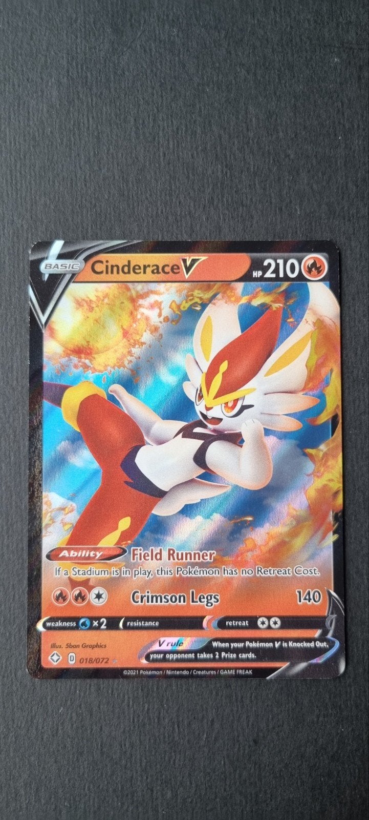 Cinderace V SHF 018 good, Ophalen of Verzenden, Gebruikt, Losse kaart