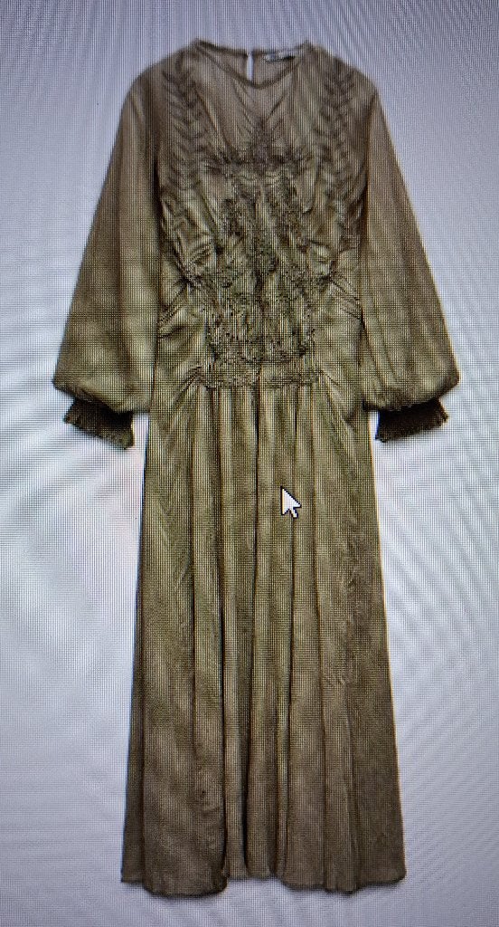 Zara ZW-collection jacquard maxi-jurk, maat S, Kleding | Dames, Verzenden, Zara, Nieuw, Maat 36 (S)