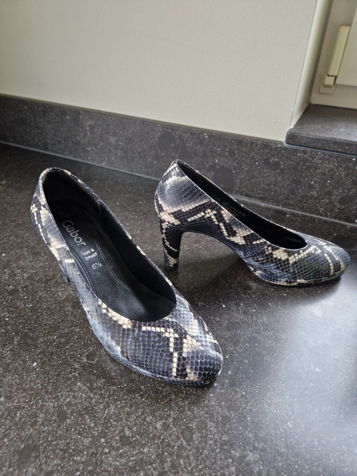 Gabor Pumps met Slangenprint - Maat 6.5 (40), Ophalen of Verzenden, Zo goed als nieuw
