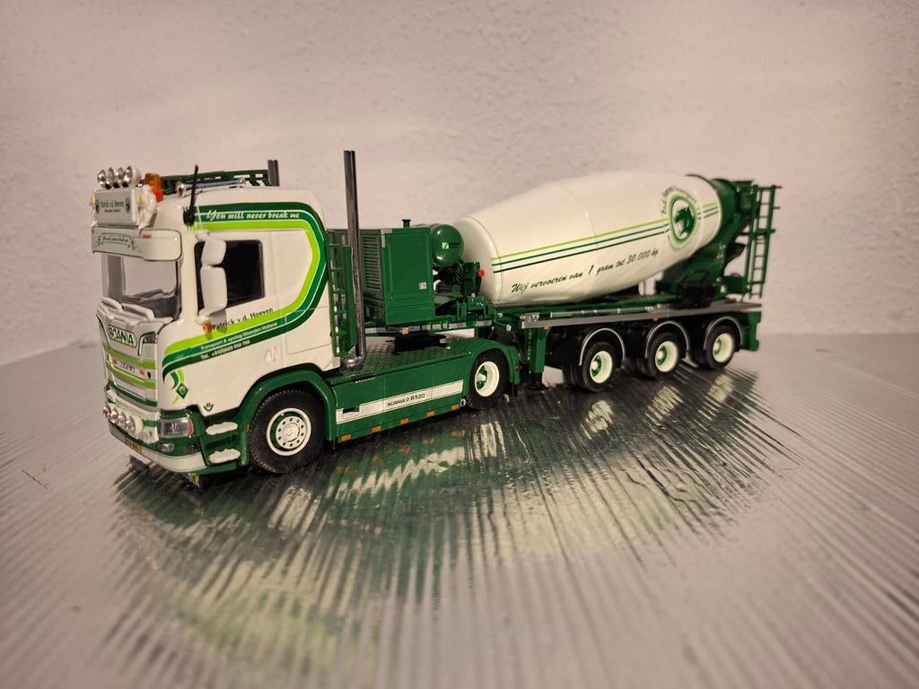 Tekno patrick van der hoeven scania betonmixer., Ophalen of Verzenden, Nieuw, Bus of Vrachtwagen, Tekno
