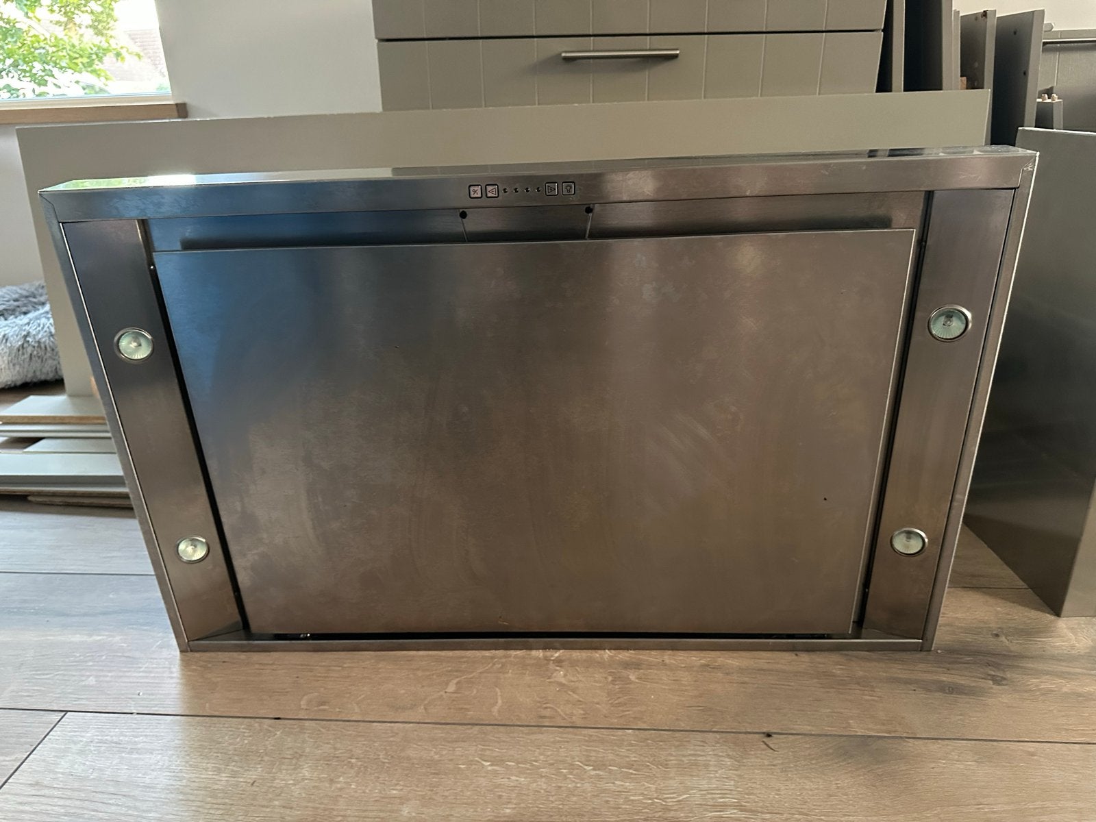 Itho D7401 Afzuigkap RVS - Gebruikt, Ophalen, Gebruikt, Minder dan 200 m³ per uur, Onderbouw afzuigkap
