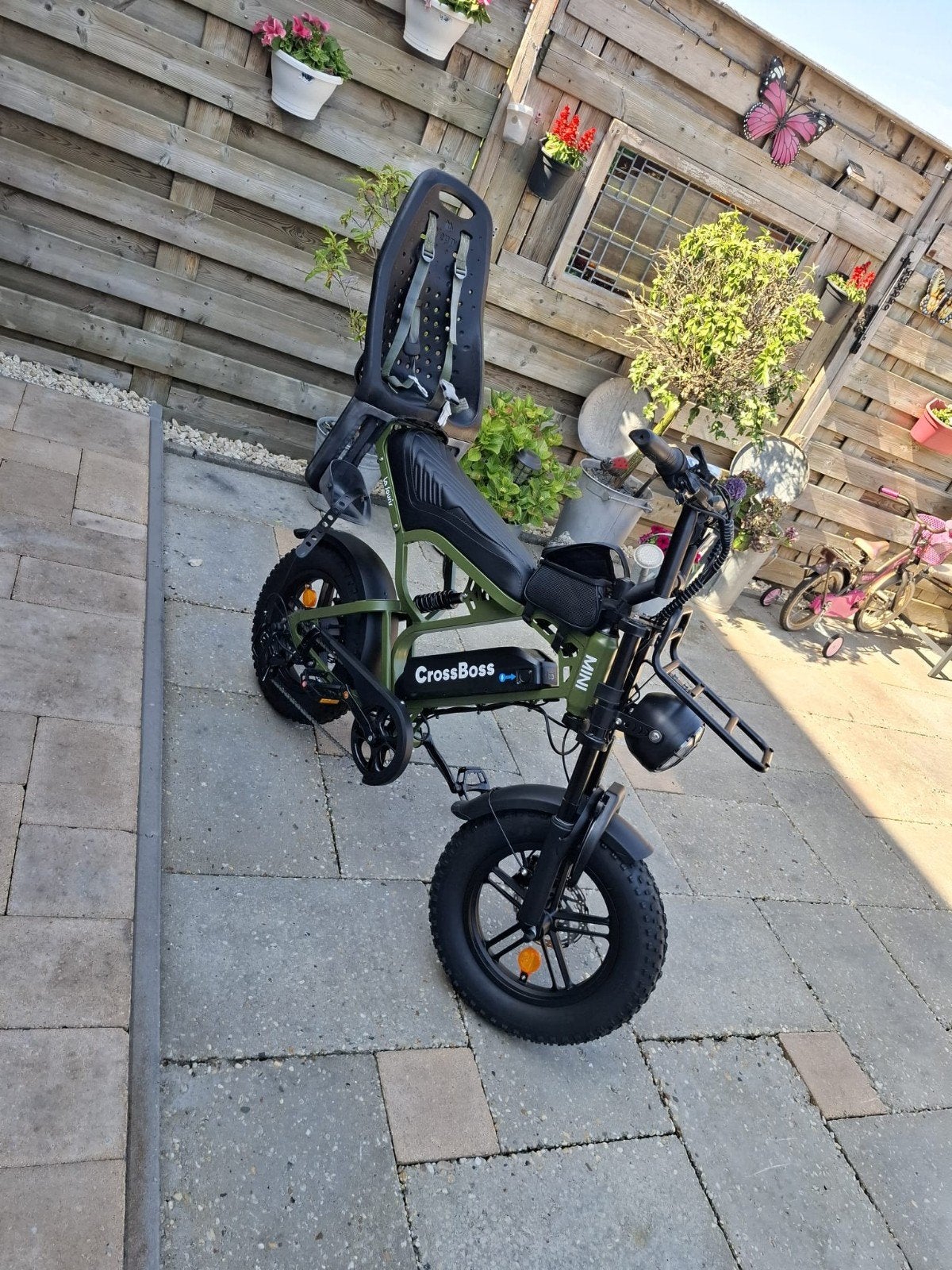 Fatbike V20 mini pro CrossBoss E-bike met kinderzitje, Fietsen en Brommers, Elektrische fietsen, Gebruikt, 51 tot 55 cm, 30 tot 50 km per accu