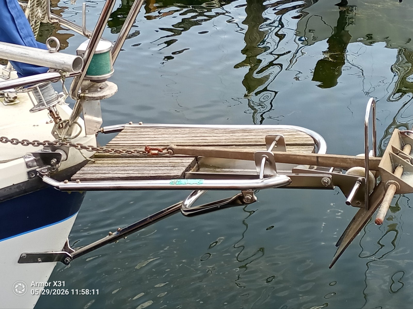 Anker geleiding boeg beslag, Watersport en Boten, Ophalen of Verzenden, Zo goed als nieuw, Ankeren en Afmeren, Zeilboot of Motorboot