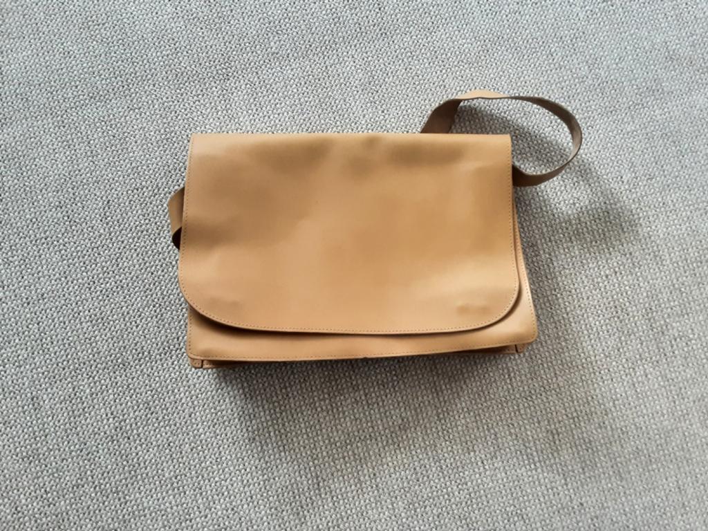 Leren Schooltas / Aktetas - Vintage Stijl, Bruin, Aktetas of Boekentas, Ophalen of Verzenden, Leer