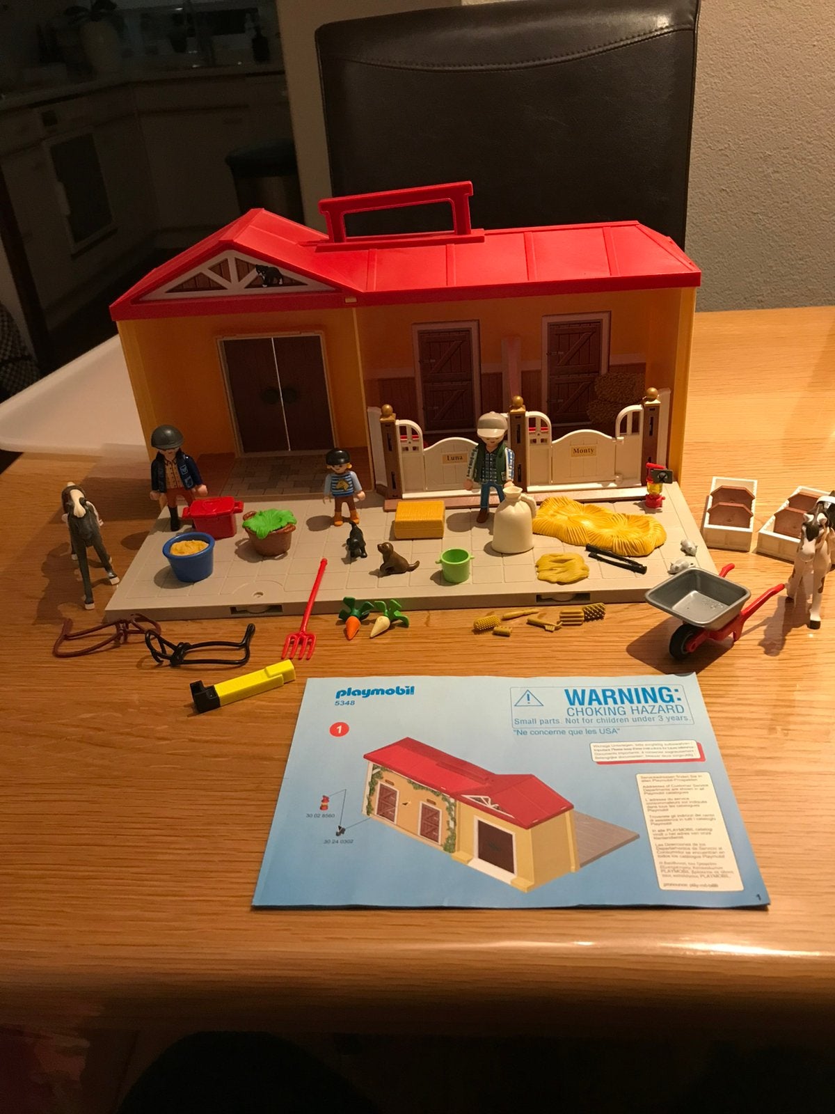 Playmobil Meeneem paardenstal nr:5348., Ophalen of Verzenden, Zo goed als nieuw, Complete set