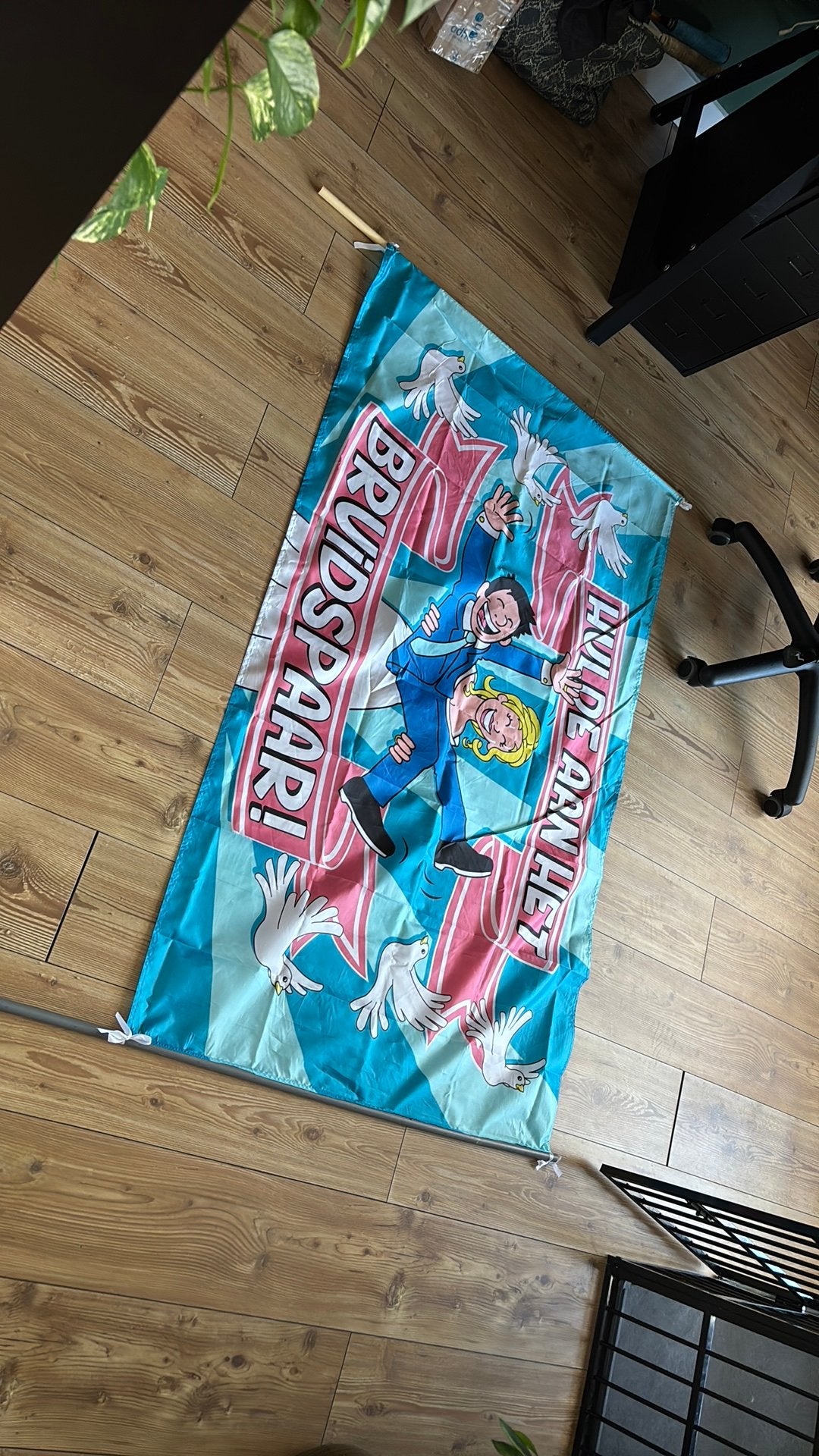 Spandoek hulde aan het bruidspaar, Ophalen, Zo goed als nieuw