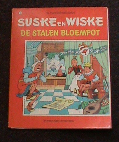 Suske en Wiske De stalen bloempot 1e druk met sticker 1973, Eén stripboek, Ophalen of Verzenden, Gelezen