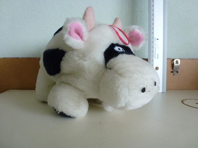 Knuffeldier koe zwart-wit 14 cm, Kinderen en Baby's, Speelgoed | Knuffels en Pluche, Gebruikt, Ophalen of Verzenden, Meerkleurig