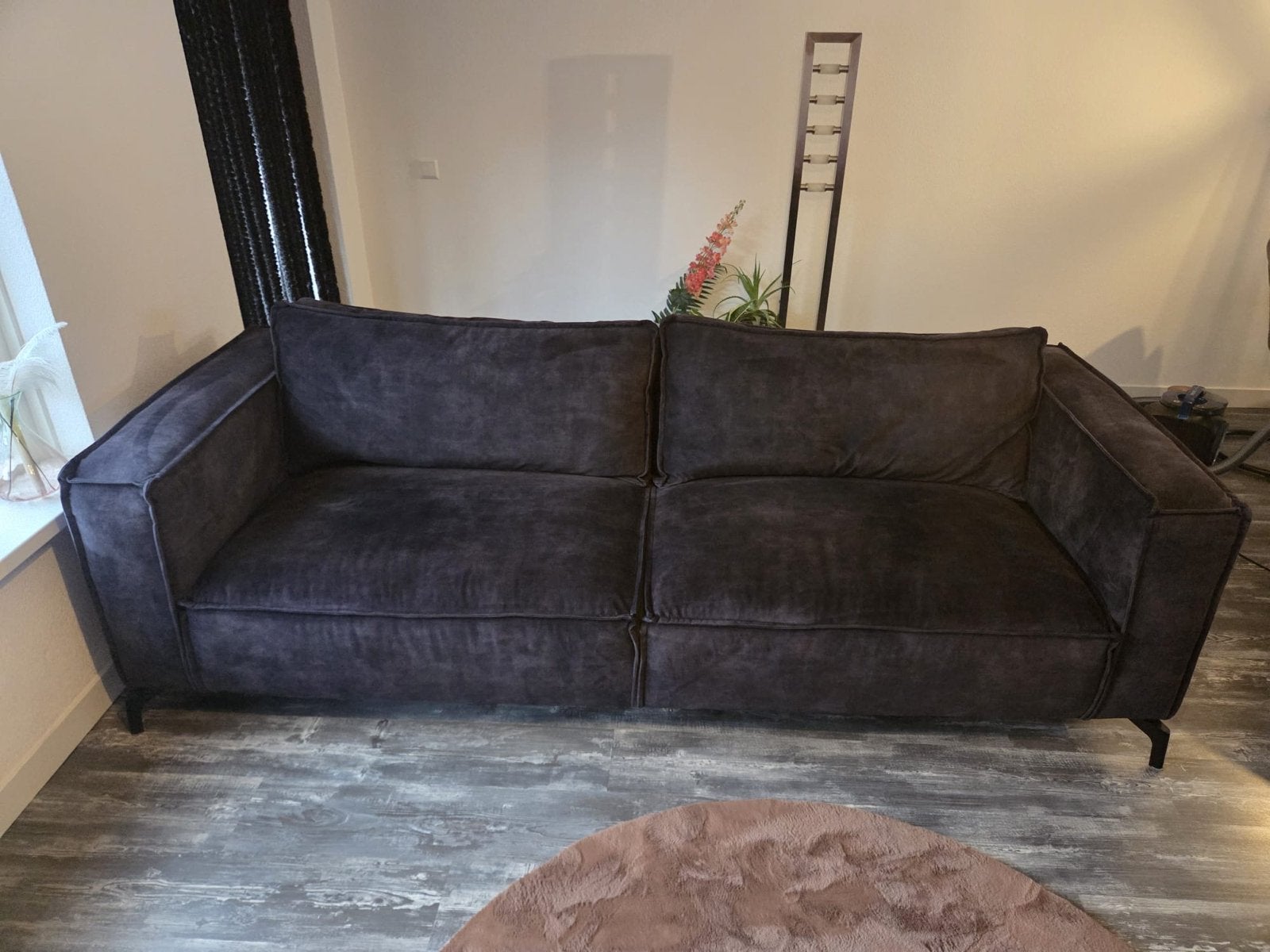 Comfortabele bank en bijpassende stoel - Zo goed als nieuw, Ophalen, Driepersoons, 75 tot 100 cm, Zo goed als nieuw