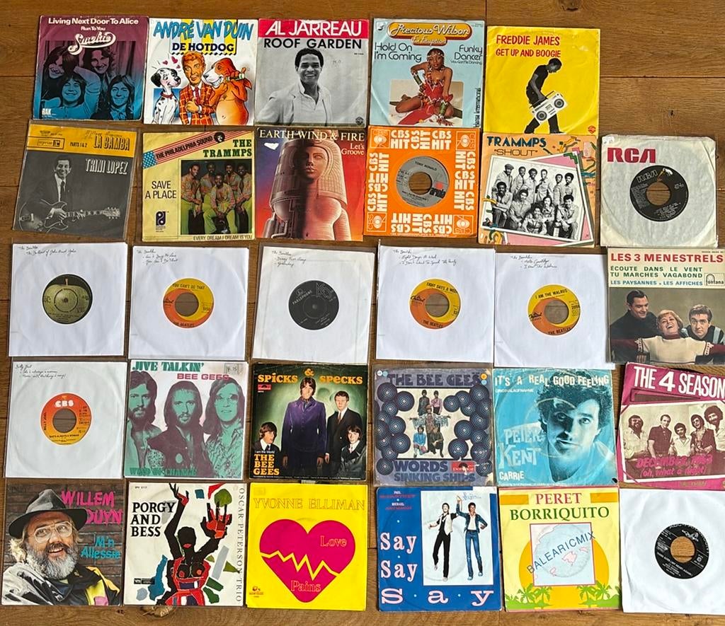 Partijtje singles - 29 stuks, Gebruikt, 7 inch, Single, Ophalen of Verzenden