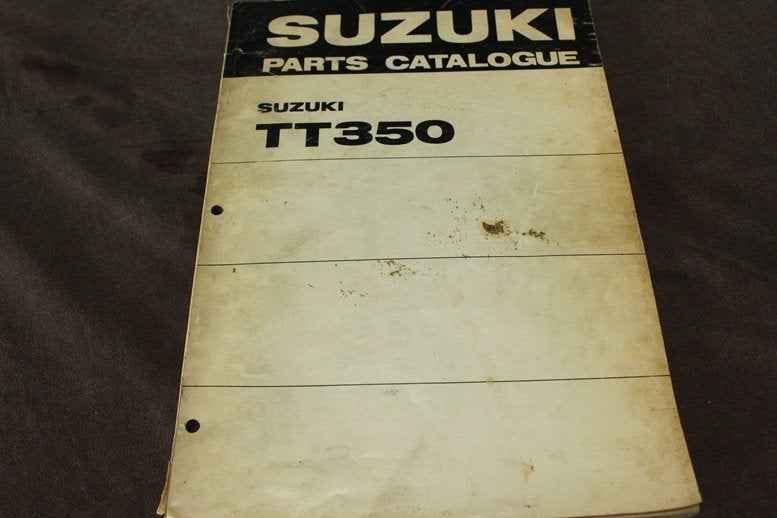 Suzuki TT350 350cc twin 1971 motorcycle parts catalogue, Ophalen of Verzenden, Suzuki