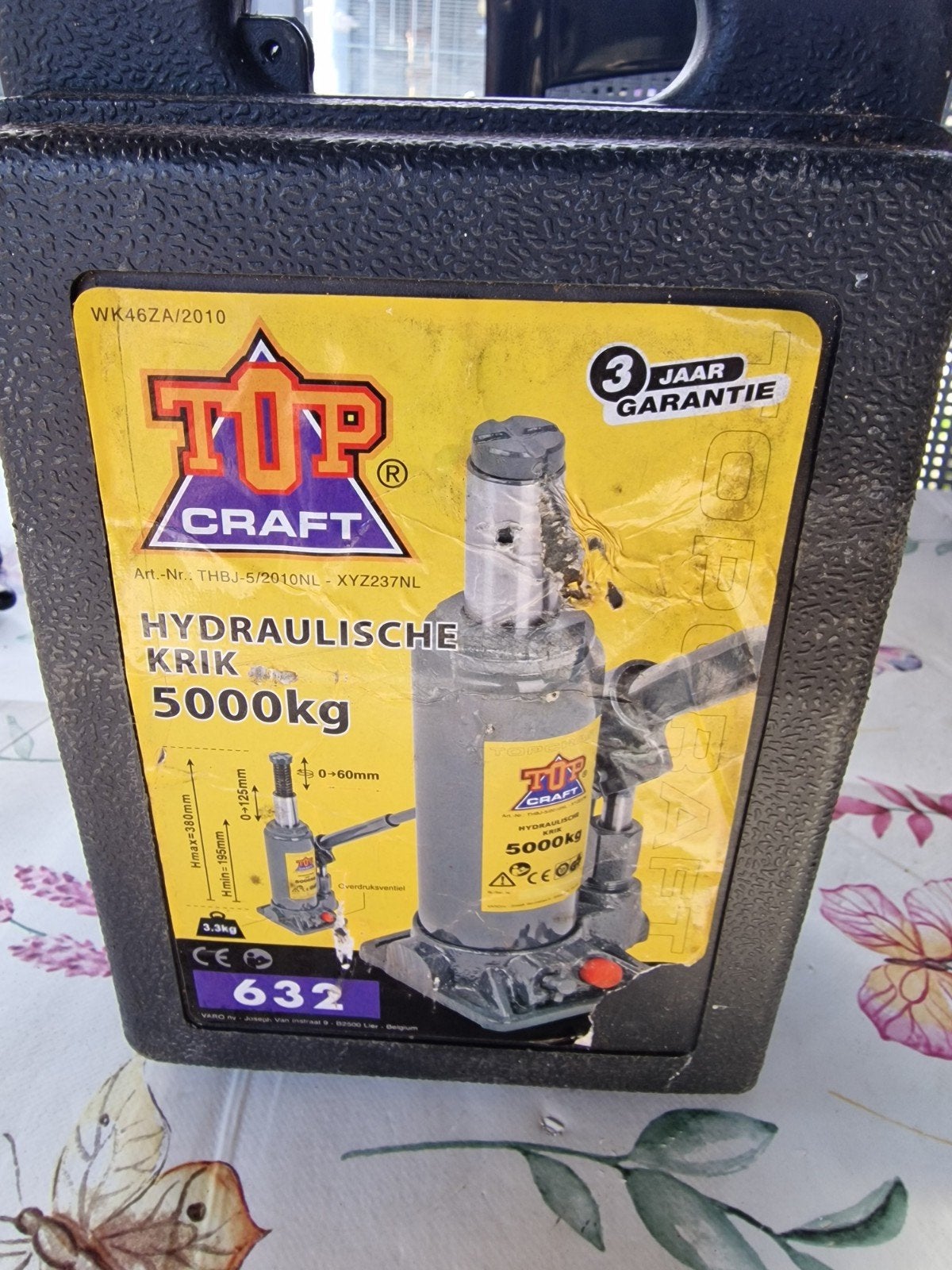 Top Craft Hydraulische Krik 5000kg - Nieuw, Ophalen of Verzenden, Nieuw, Hydraulisch, Potkrik