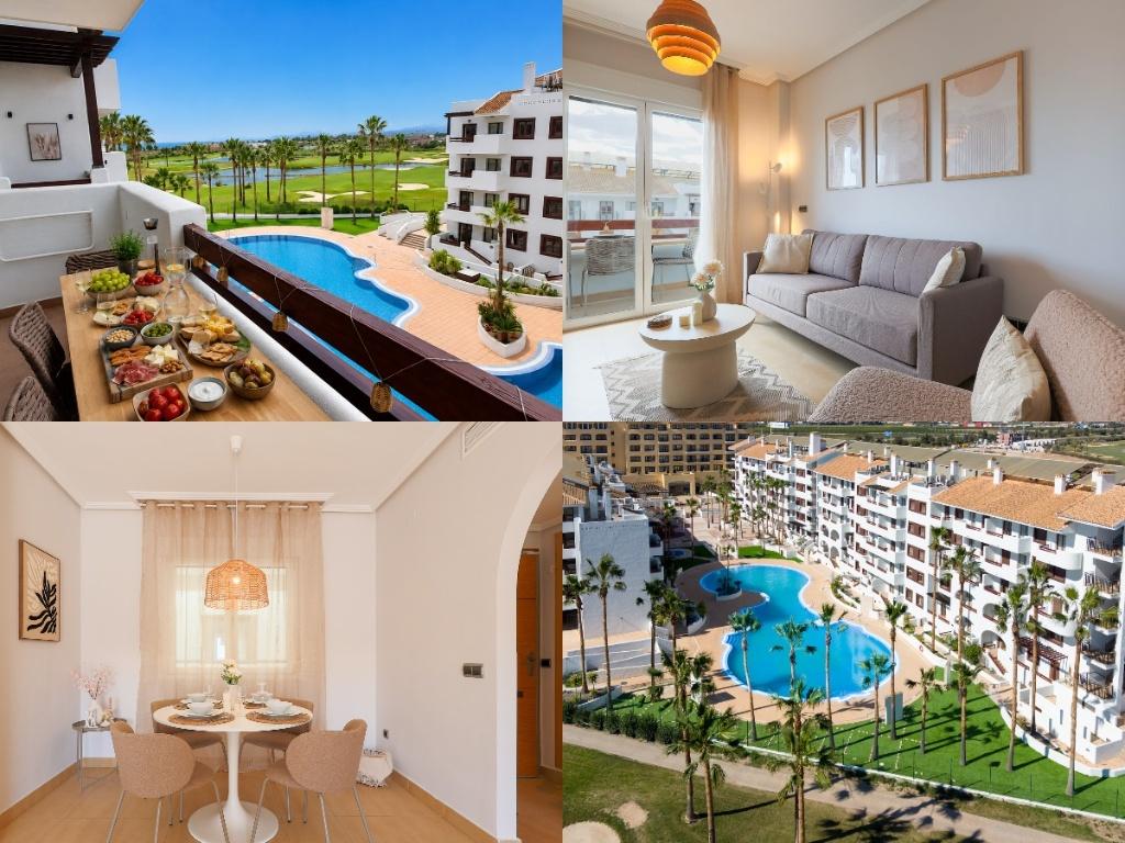 Luxe appartement Costa Calida met zwembad & zonnig terras ☀️, Vakantie, Vakantiehuizen | Spanje, Dorp, 2 slaapkamers, Appartement
