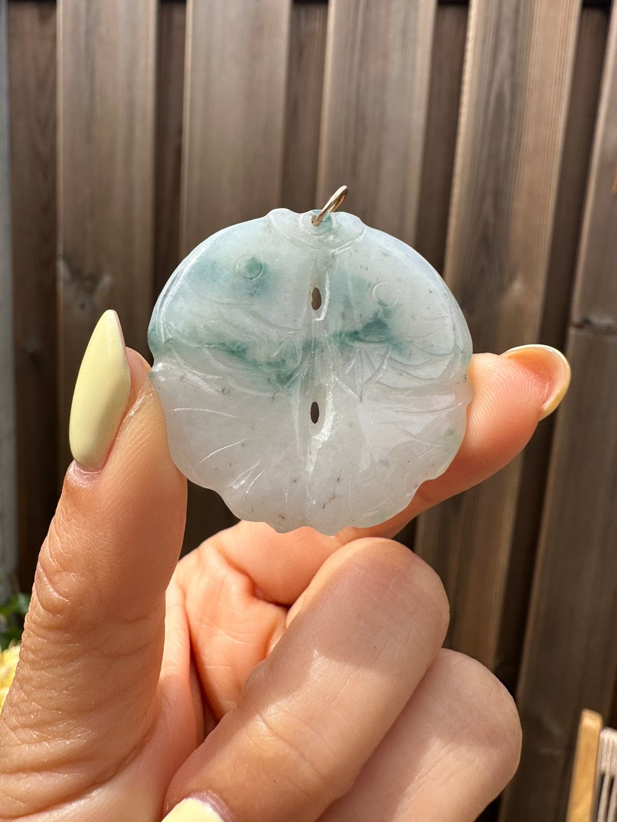 Antique jadeite pendant, Ophalen of Verzenden, Overige materialen