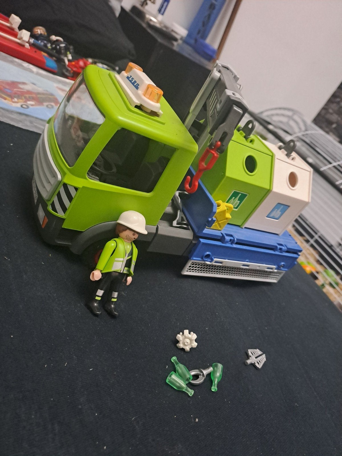 vuilniswagen playmobil set, Ophalen, Zo goed als nieuw
