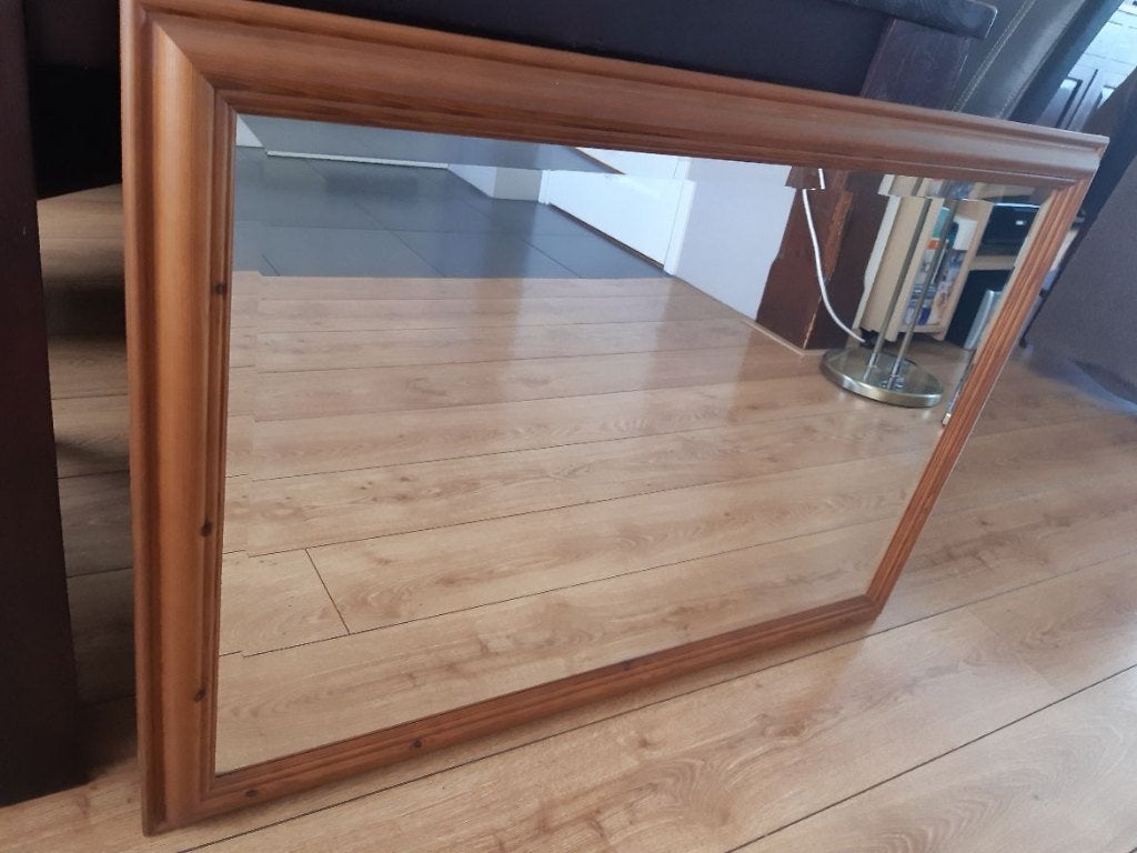 mooie spiegel, Ophalen, Zo goed als nieuw, Minder dan 100 cm, Rechthoekig