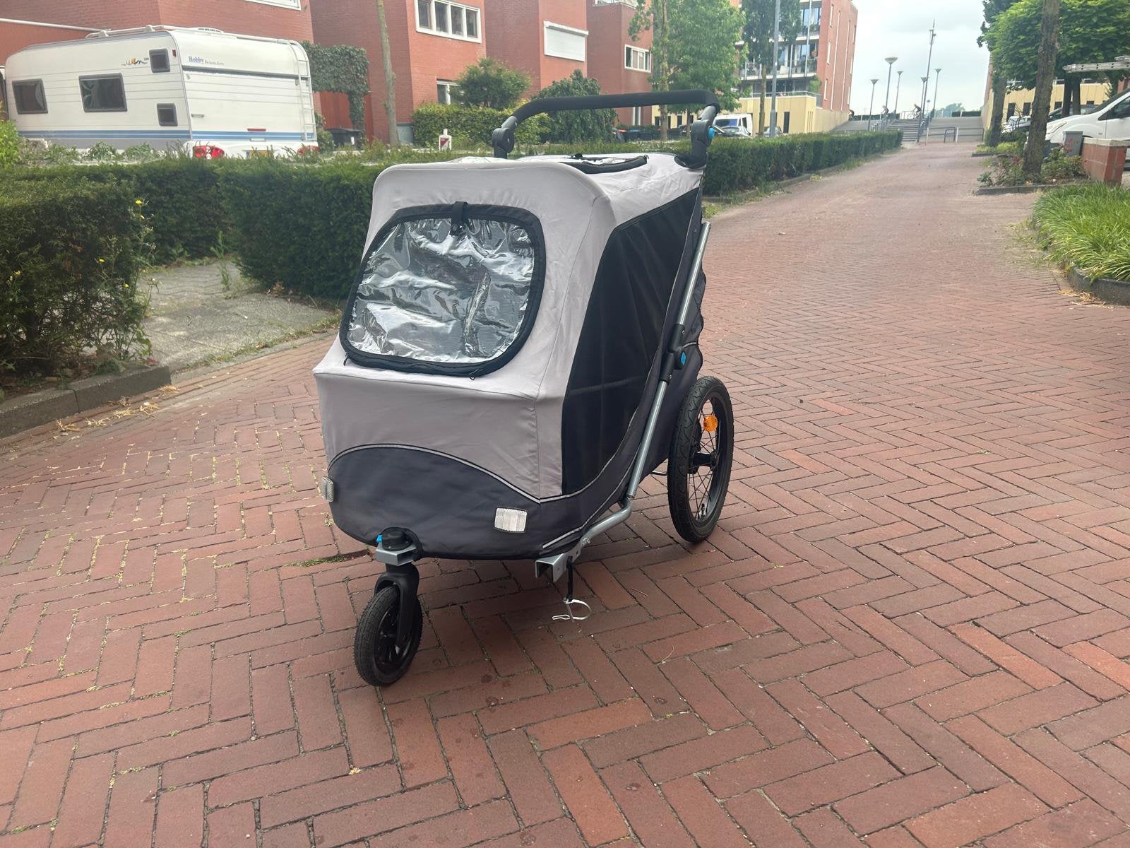 Hondenfietskar Trixie maat M, Ophalen, Opvouwbaar, 20 tot 40 kg, Zo goed als nieuw