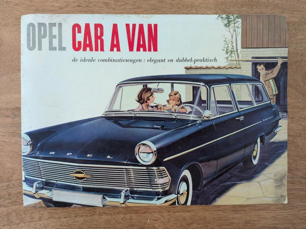 Zeldzame Opel Car A Van reclamefolder uit de jaren '60, Ophalen of Verzenden, Zo goed als nieuw, Opel