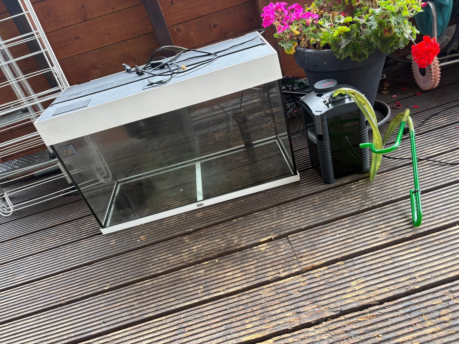 Juwel rio 125 met externe filter led en verwarming, Ophalen, Zo goed als nieuw, Leeg aquarium