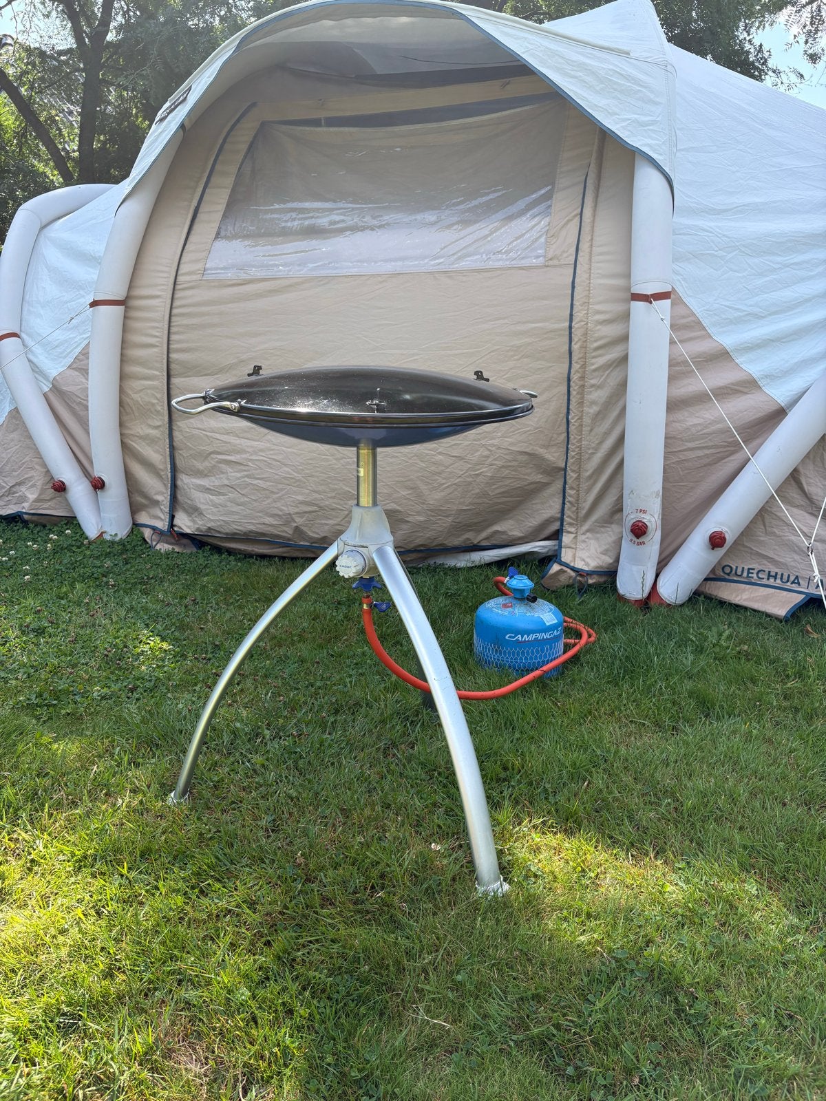 Cadac Skottelbraai - Werkt goed, veel gebruikt, Caravans en Kamperen, Kampeeraccessoires, Ophalen of Verzenden, Gebruikt