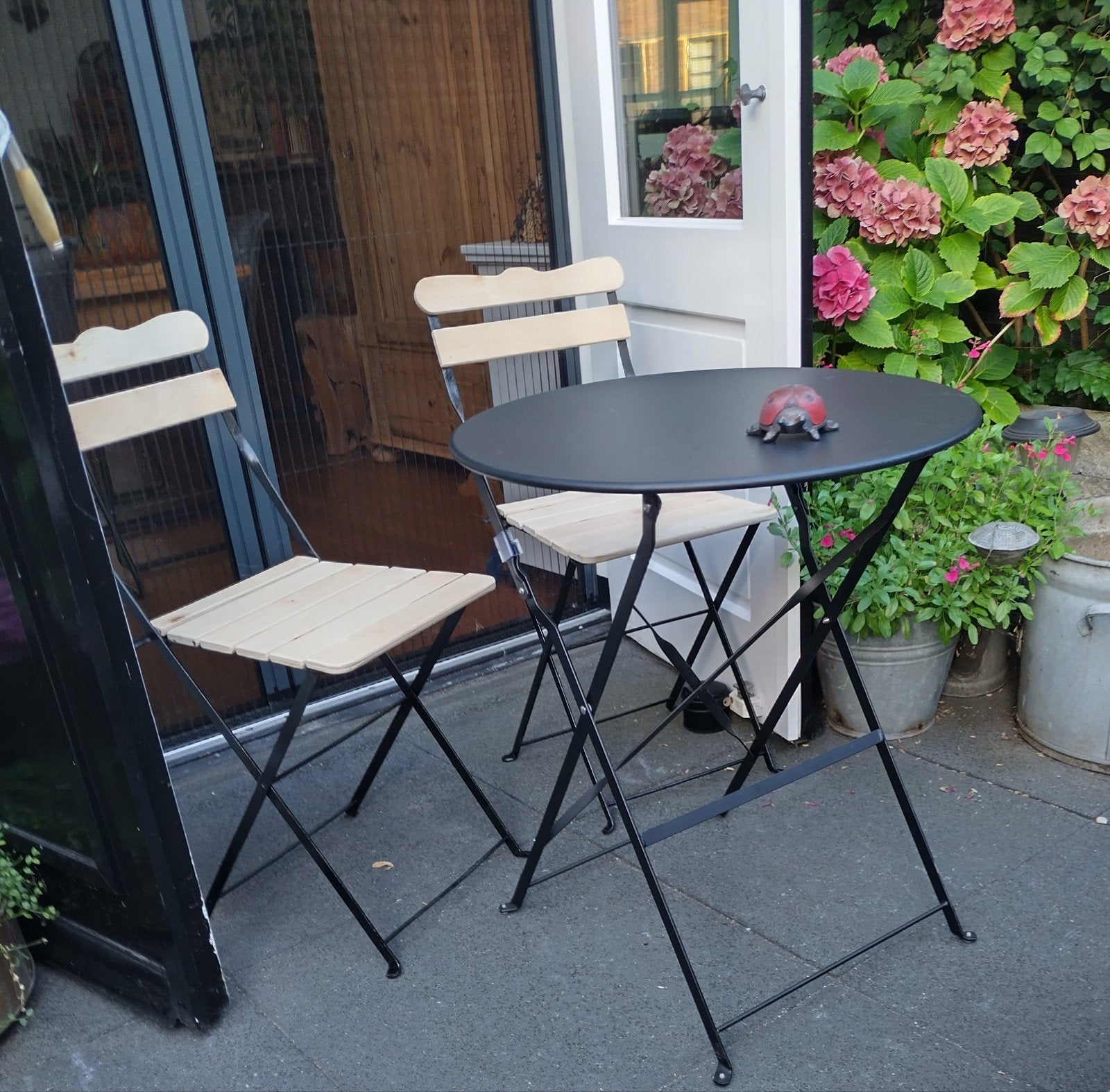 Bistro set of balkon set inklapbaar, Tuin en Terras, Ophalen, 2 zitplaatsen