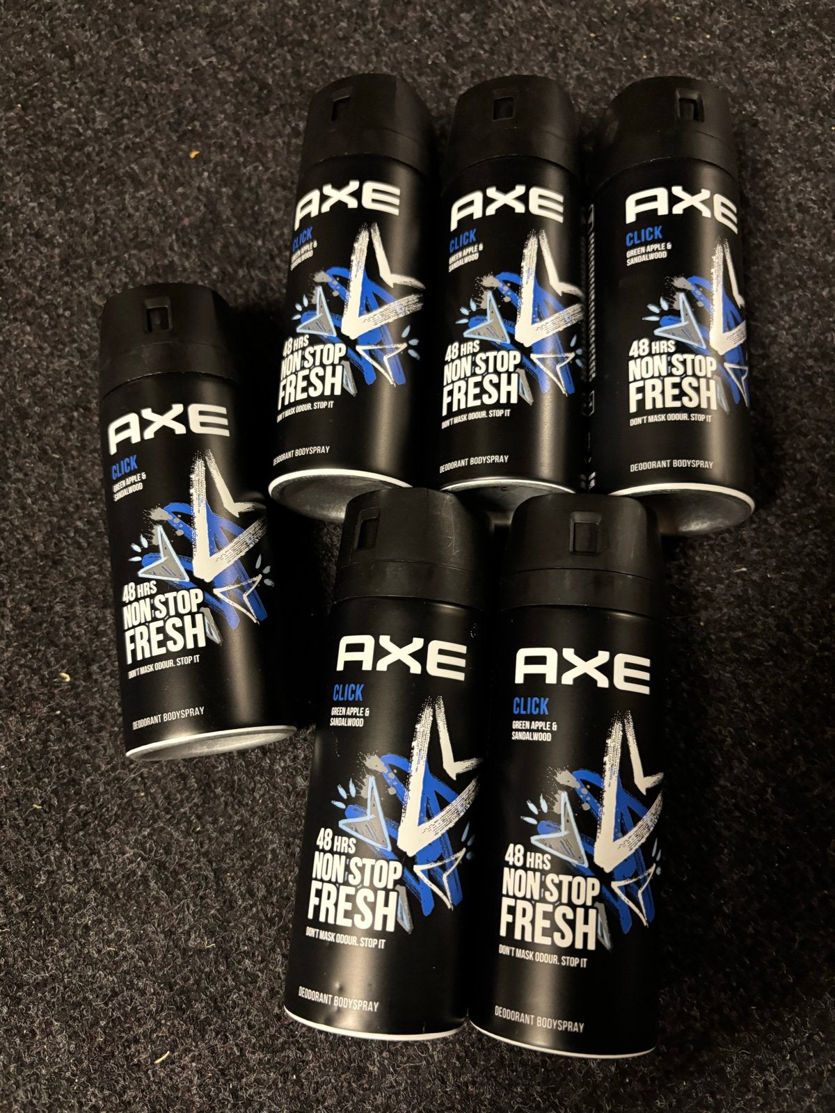 6x Axe Click Deodorant Bodyspray 48H Non-Stop Fresh, Ophalen of Verzenden, Nieuw, Deodorant of Bodyspray
