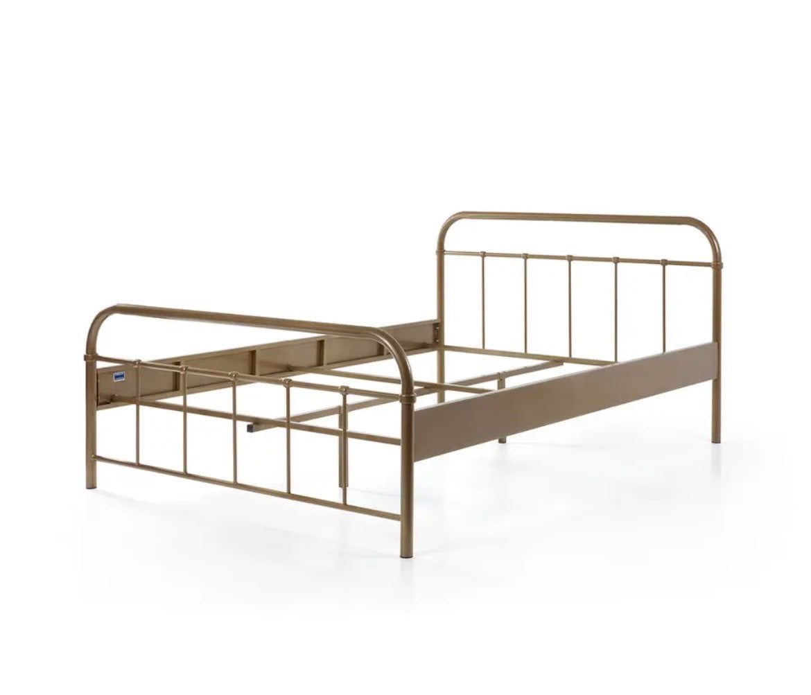 Brons bed, Ophalen, Gebruikt, Overige kleuren, Tweepersoons