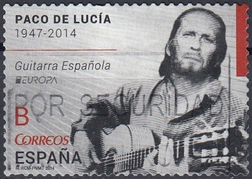 Spanje- 2014- Muziek- Gitaar- Paco de Lucia- 1947-2014- G, Verzenden, Gestempeld