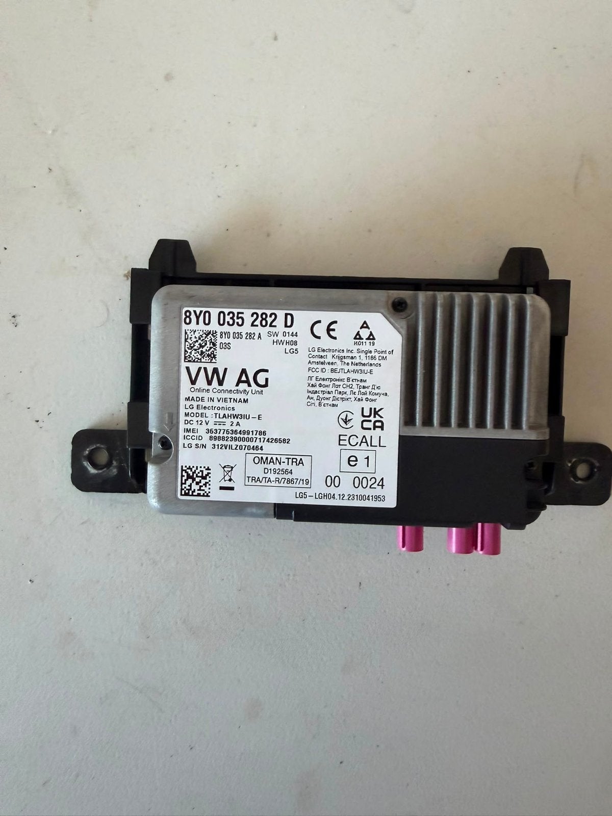 Audi RS3 2024 Connectiviteitseenheid 8Y0035282D, Ophalen of Verzenden, Gebruikt, Audi