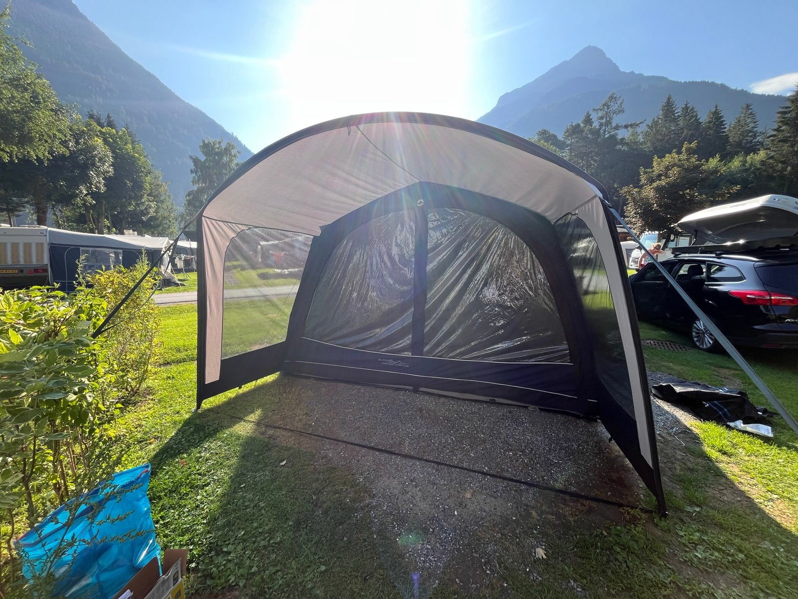 Outwell Rock Lake 5ATC Tent - Ruime Gezinstent, Caravans en Kamperen, Tenten, Ophalen, Gebruikt, Tot en met 5