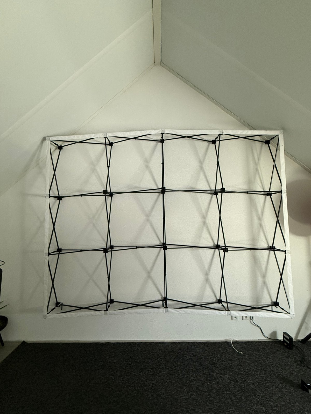 Beurswand Aluminium Frame 297 × 224 cm met Transportkoffer, Ophalen, Zo goed als nieuw