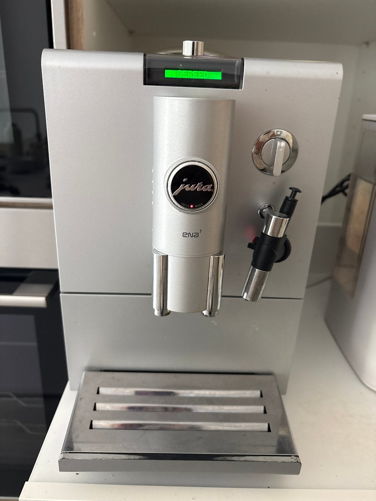 Jura ENA 7 Koffiemachine - Zilver, Ophalen, Afneembaar waterreservoir, Koffiemachine, Koffiebonen