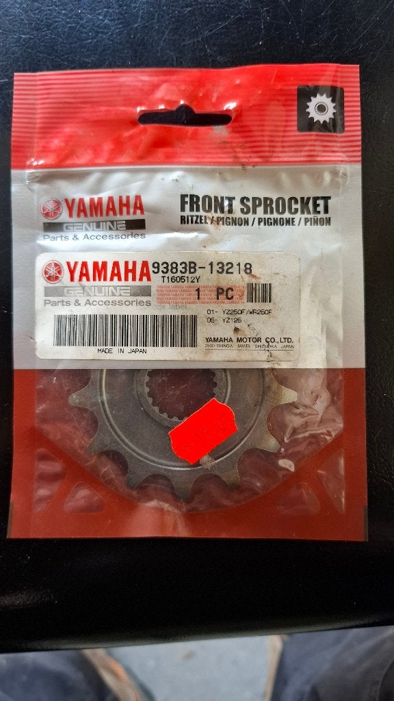 Yamaha yzf 250 tandwiel, Ophalen of Verzenden, Nieuw