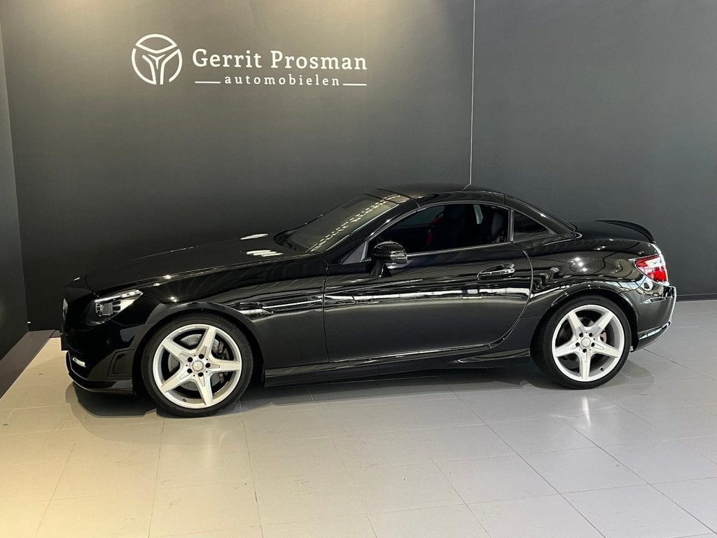 Mercedes-Benz SLK-klasse 350 V6 Prestige Plus | AMG Sport Ed, Auto's, Automaat, Achterwielaandrijving, Zwart, Cabriolet