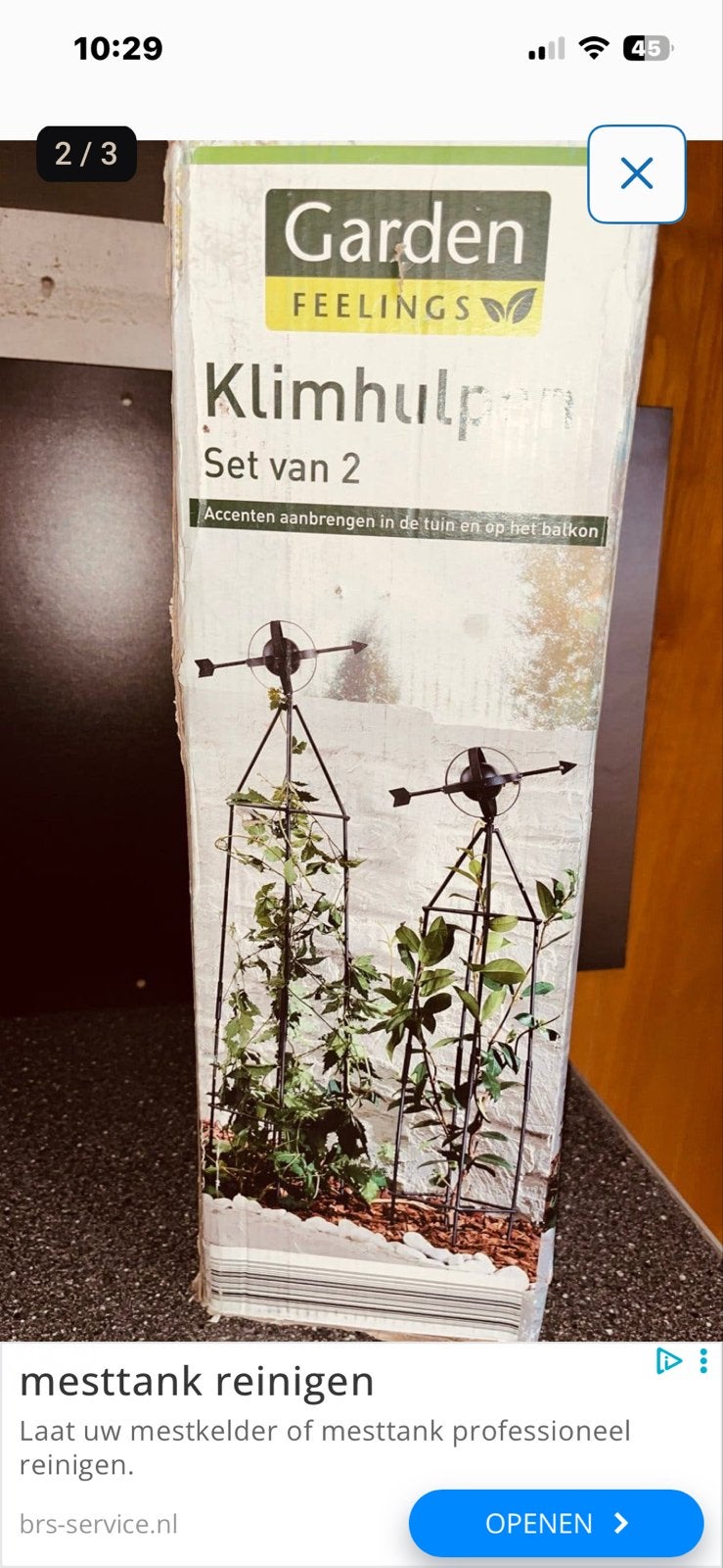 Garden Feelings Klimhulpen Set van 2 - Nieuw in doos, Tuin en Terras, Ophalen of Verzenden, Nieuw