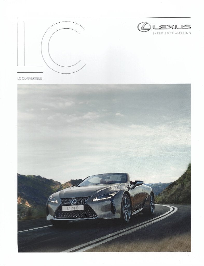 Brochure Lexus LC Convertible 2020, Ophalen of Verzenden, Gelezen, Overige merken