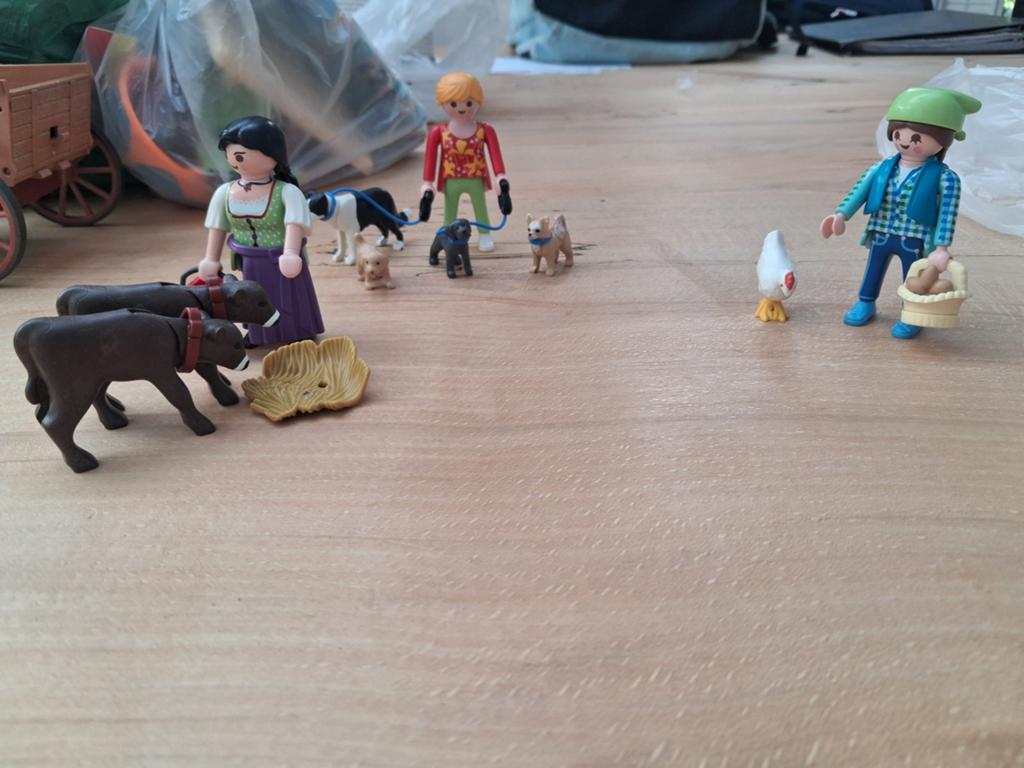 Playmobil boerderij set met figuren en dieren, Ophalen of Verzenden, Gebruikt, Complete set