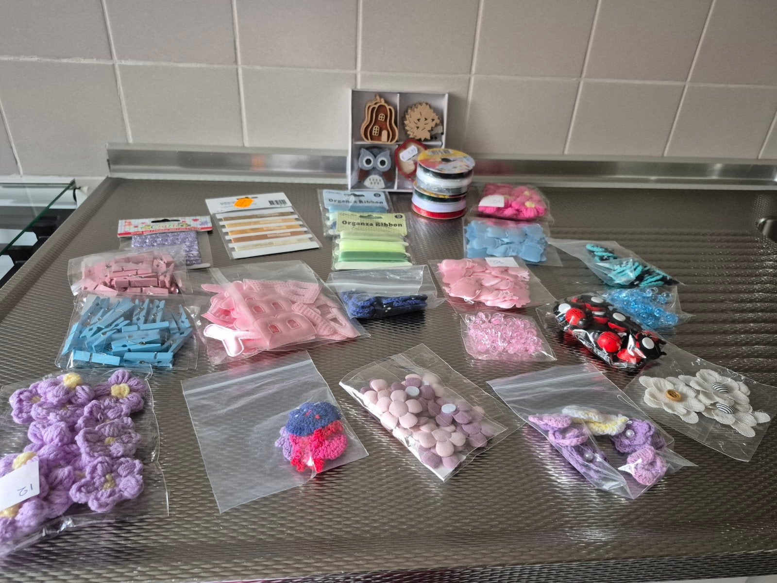 KNUTSELSPULLEN PAKKET MET OPBERGBAK NIEUW, Ophalen, Nieuw