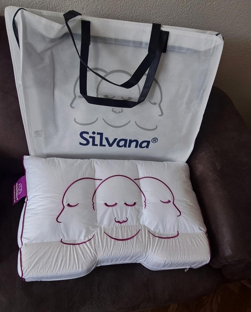 Hoofdkussen Silvana emerald kleur: paars, Ophalen, Eenpersoons, Paars, Nieuw