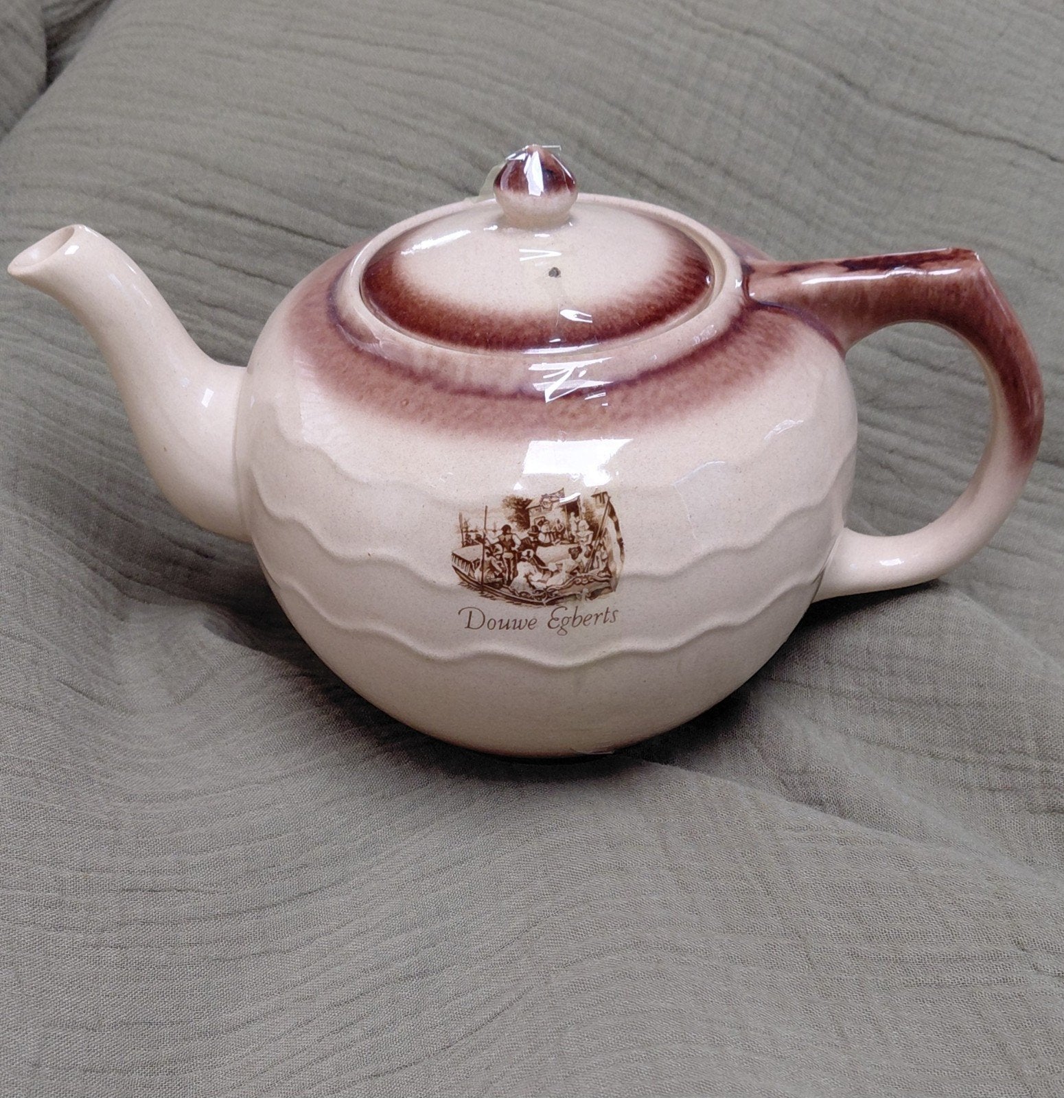 Vintage theepot Douwe Egberts, Ophalen of Verzenden, Overige stijlen, Overige typen