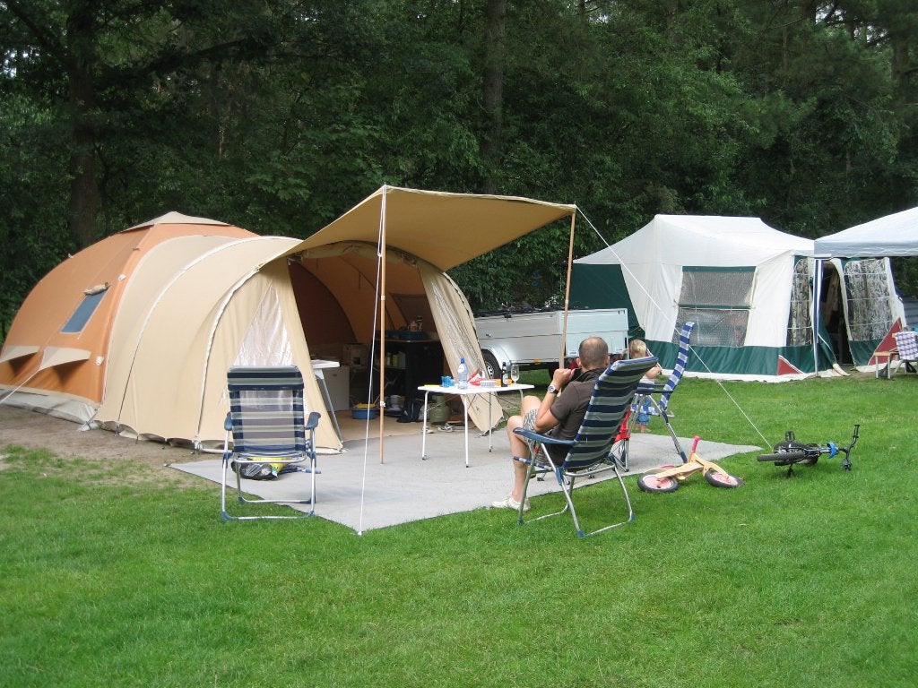 Karsten tent 350x350 inclusief aanhangwagen, Ophalen, Gebruikt, Tot en met 4