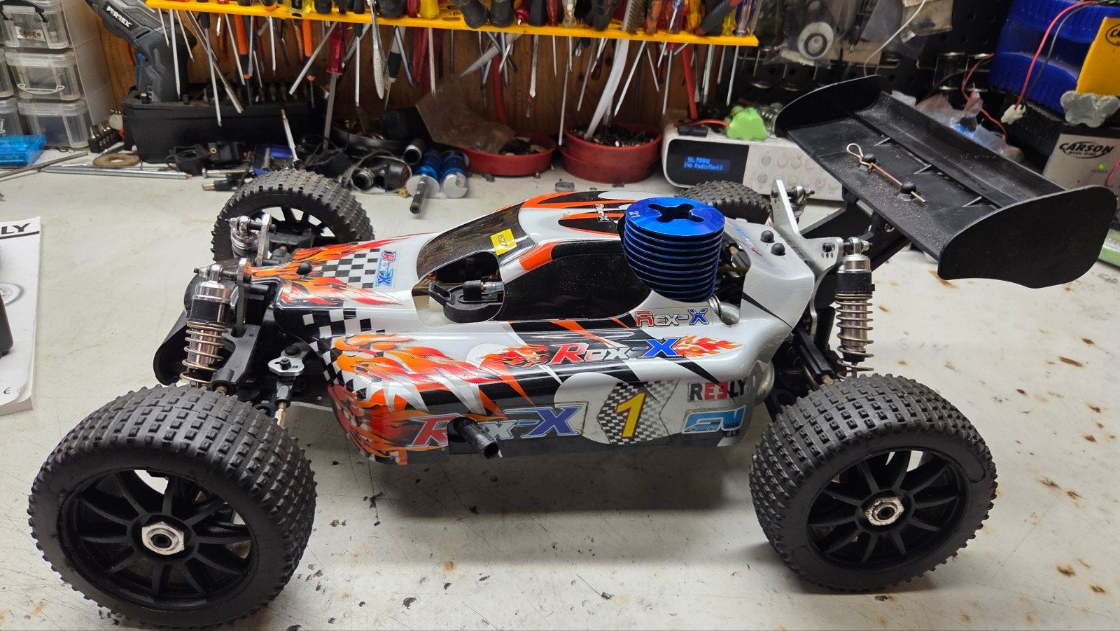 te koop mooie reely rex, Gebruikt, Auto offroad, Ophalen of Verzenden, Schaal 1:8