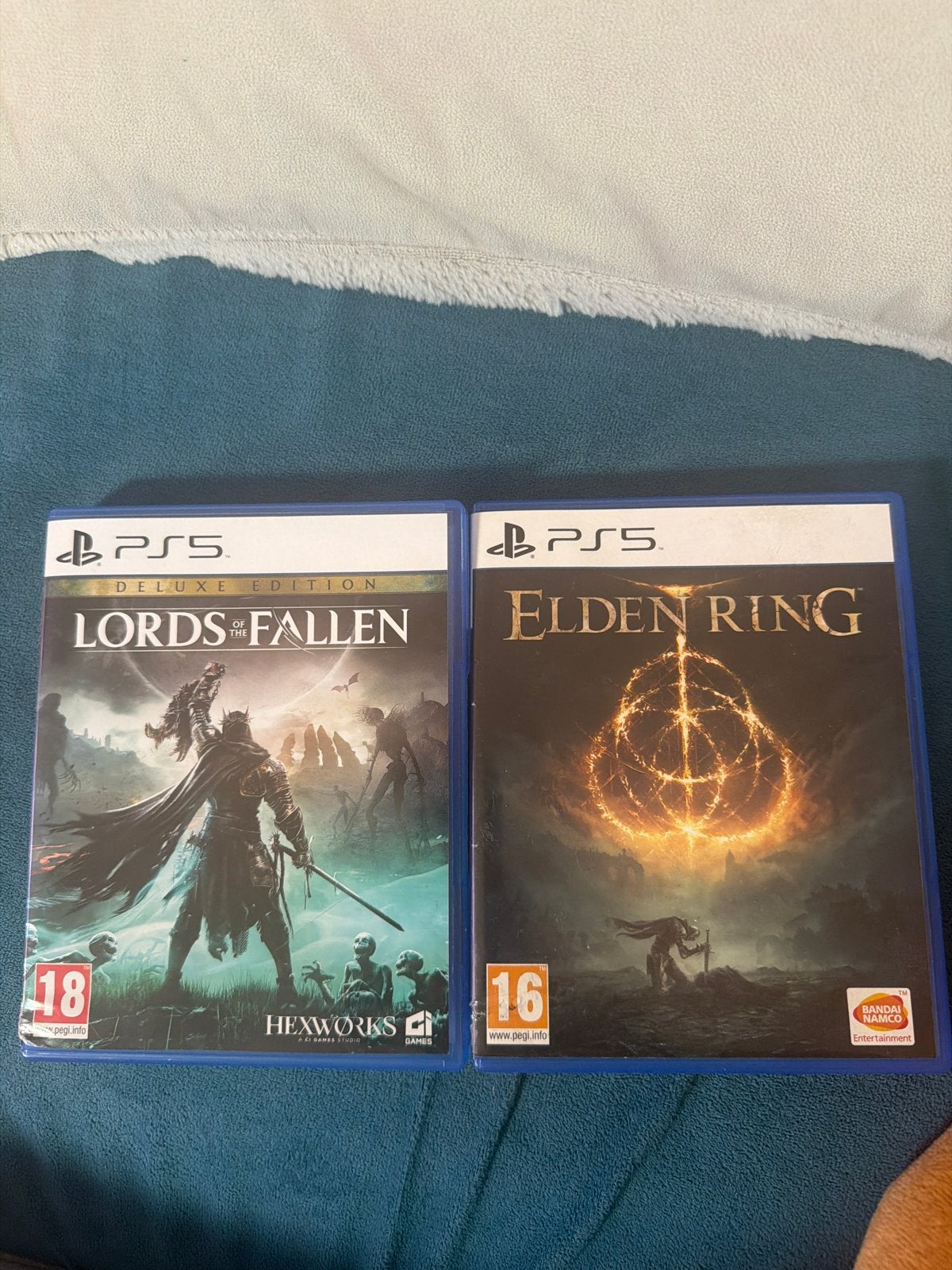 PS5 Games: Lords of the Fallen Deluxe & Elden Ring, Vanaf 18 jaar, 1 speler, Ophalen of Verzenden, Zo goed als nieuw