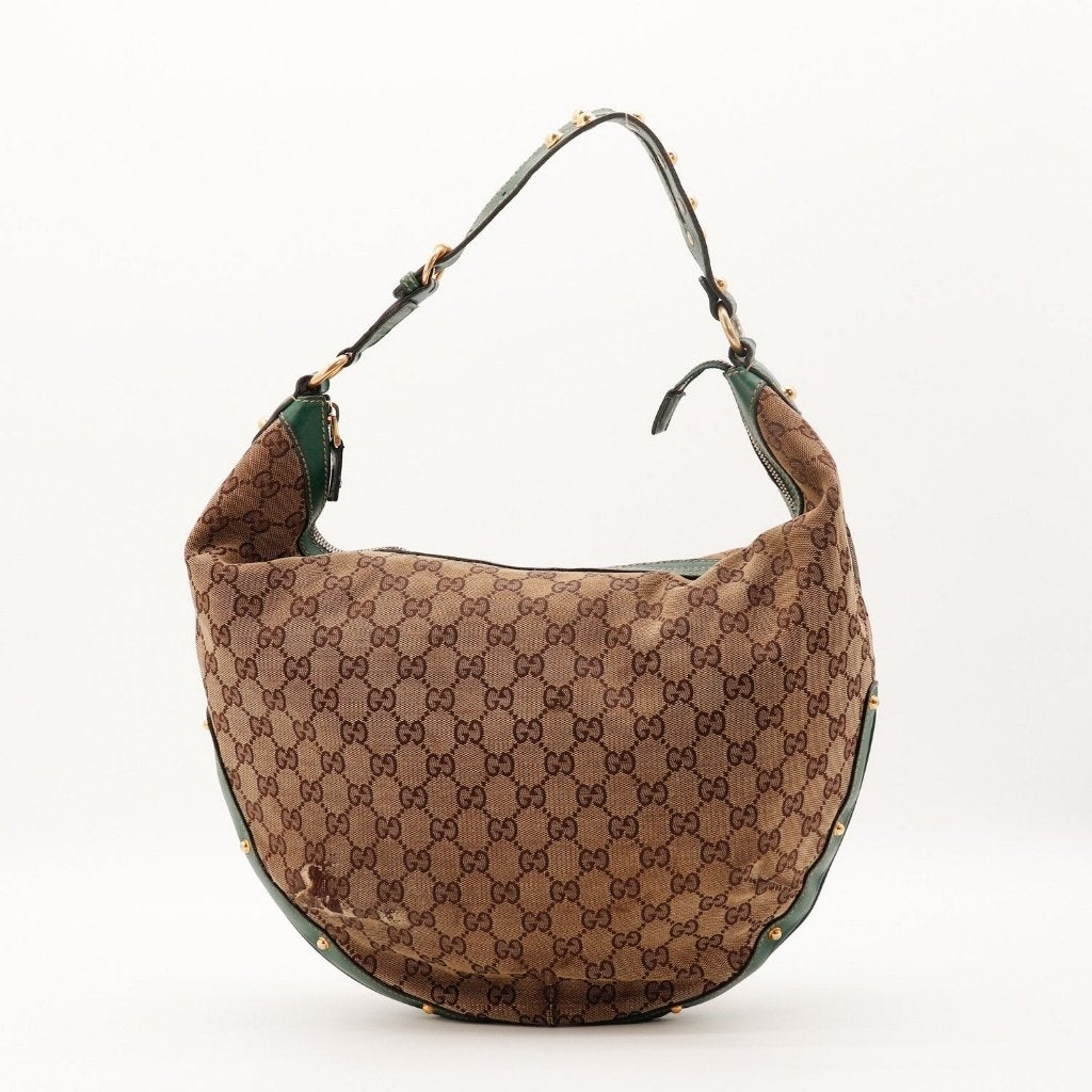 Gucci Bibo hobotas, Sieraden, Tassen en Uiterlijk, Verzenden, Gebruikt, Zwart, Overige typen
