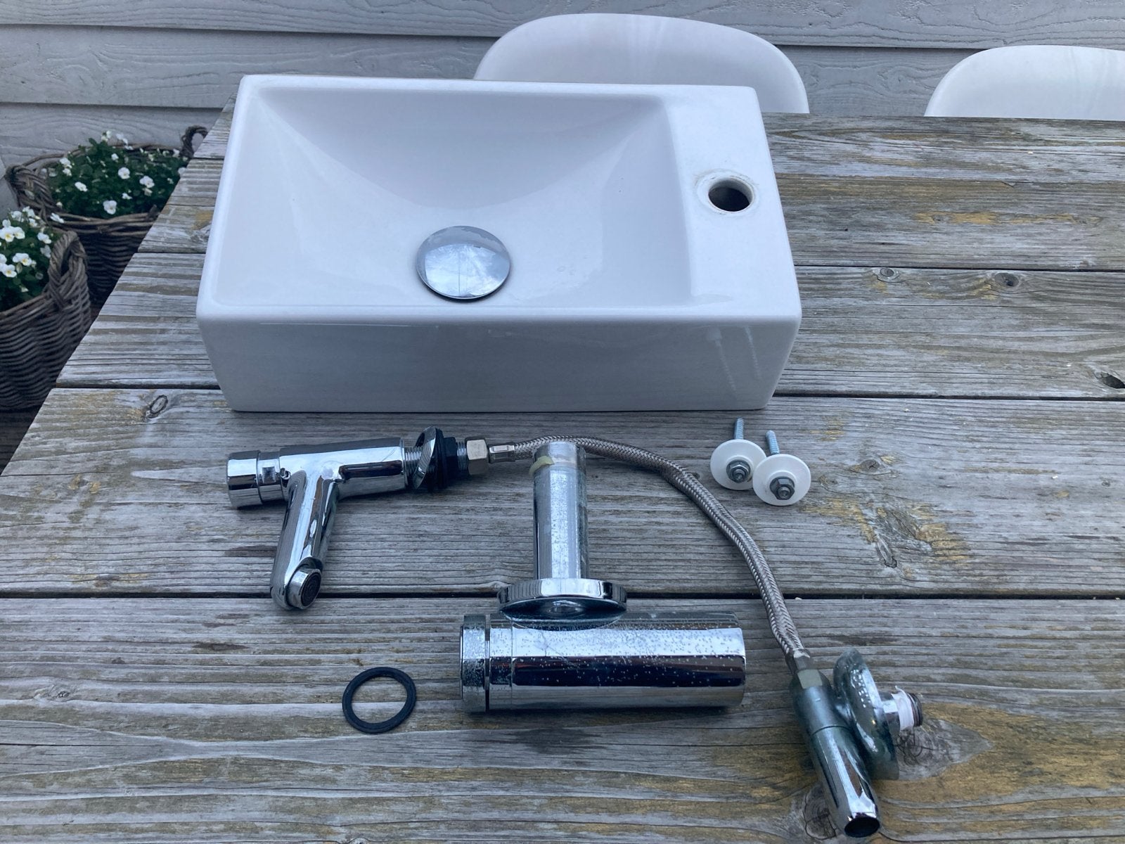 Compact wasbakje voor toilet, Sphinx, incl. kraan en sifon, Ophalen, Zo goed als nieuw, Wastafel