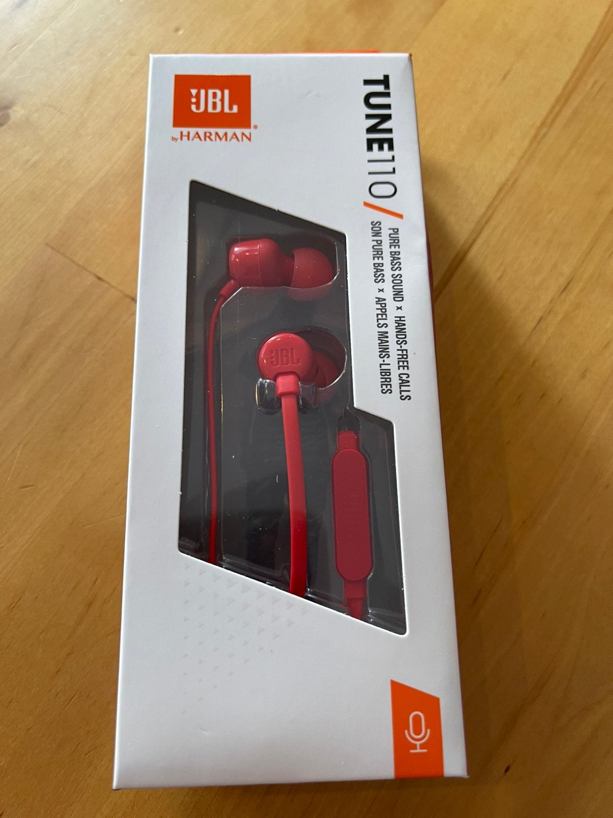 JBL Tune 110 oortjes met kabel 3,5 jack plug, In gehoorgang (in-ear), Nieuw, Ophalen of Verzenden, JBL