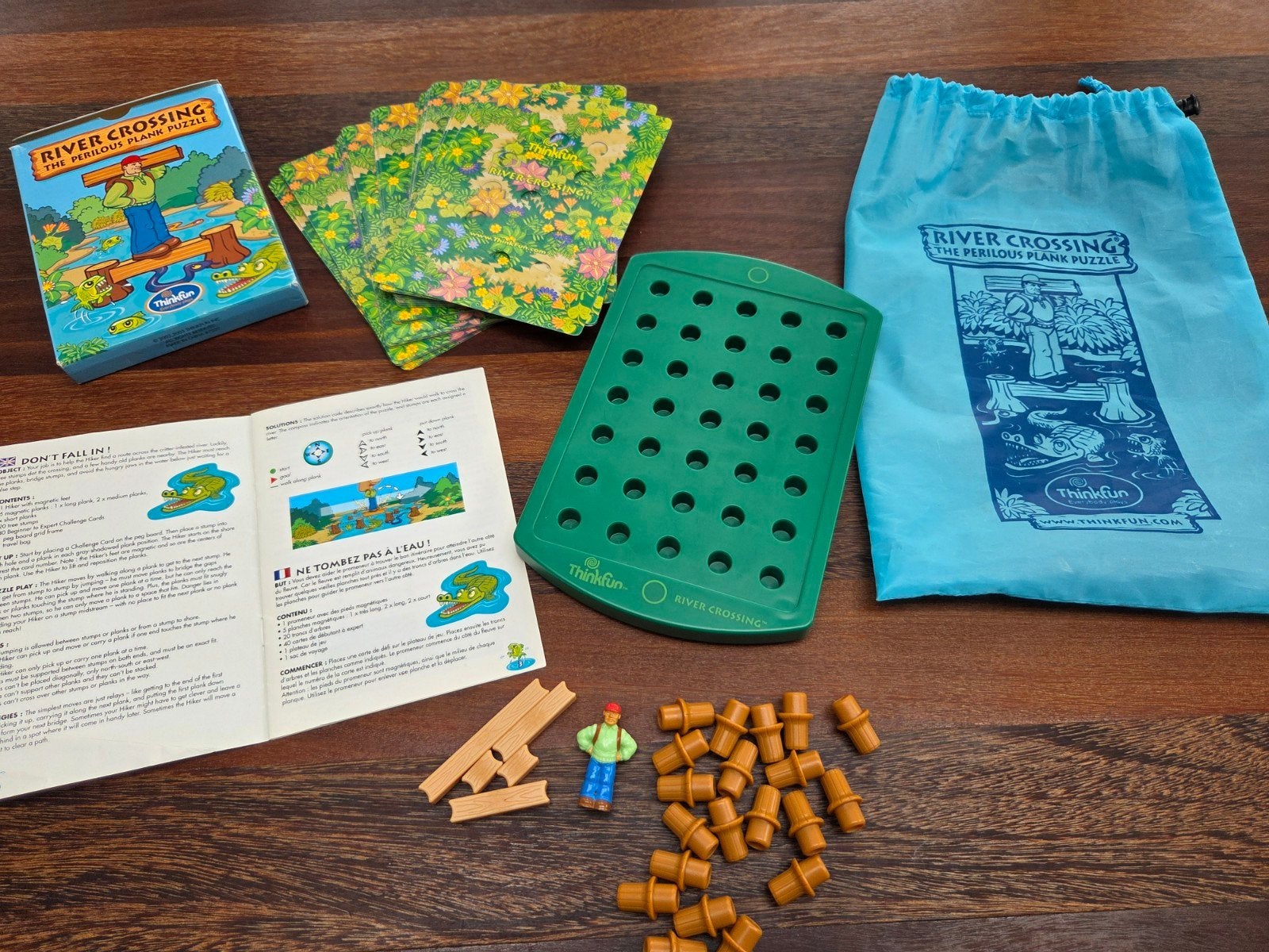 River Crossing The Perilous Plank Puzzle - Zo goed als nieuw, Een of twee spelers, Ophalen of Verzenden, Zo goed als nieuw, ThinkFun