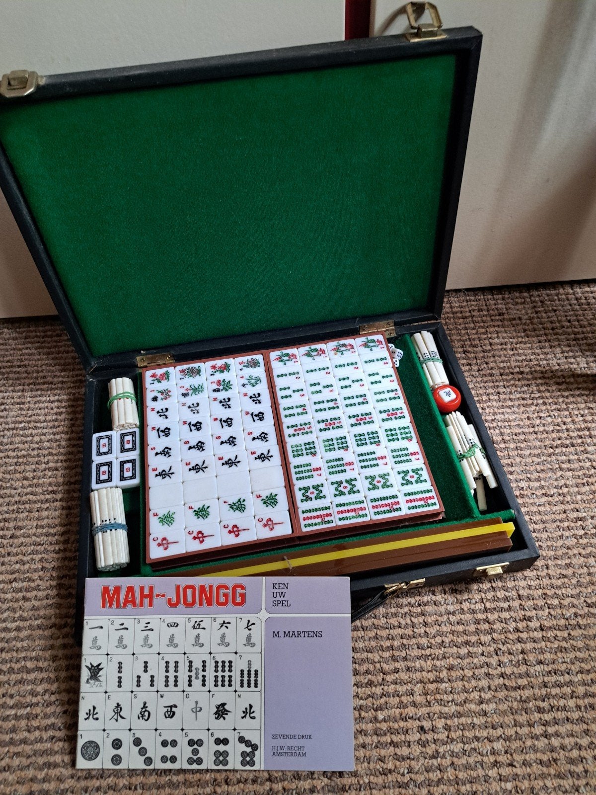 Mahjong spel in koffer, Ophalen of Verzenden